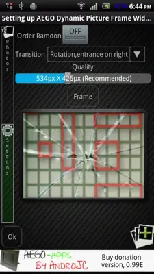 AEGO Dynamic Picture Frame Widget Free android App screenshot 2