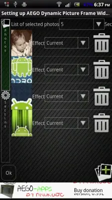 AEGO Dynamic Picture Frame Widget Free android App screenshot 3
